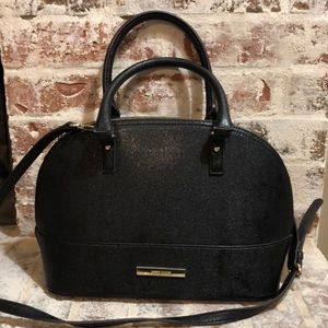 Ann Klein black purse with gold hardware